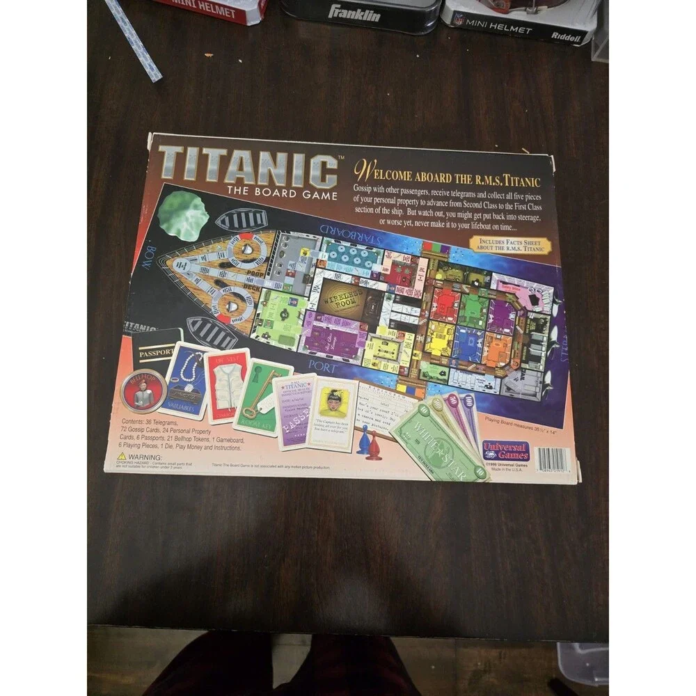 Universal Games Titanic The Board Game 1998 2+ Players Ages 7+ Game 100 complete